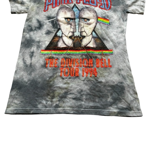 Pink Floyd The Division Bell Tour 1994 Tie Dye Graphic T-Shirt Blue Unisex Sz S - Picture 4 of 8